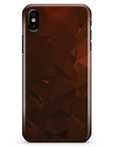 Maroon Abstract Gemotric Shapes - iPhone X Clipit Case