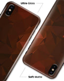 Maroon Abstract Gemotric Shapes - iPhone X Clipit Case