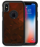Maroon Abstract Gemotric Shapes - iPhone X OtterBox Case & Skin Kits