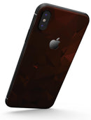 Maroon Abstract Gemotric Shapes - iPhone X Skin-Kit