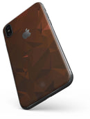 Maroon Abstract Gemotric Shapes - iPhone X Skin-Kit
