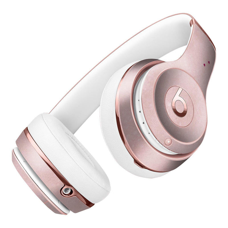 Mauve Hearts Over Pale Pink Watercolor  2 Full-Body Skin Kit for the Beats by Dre Solo 3 Wireless Headphones