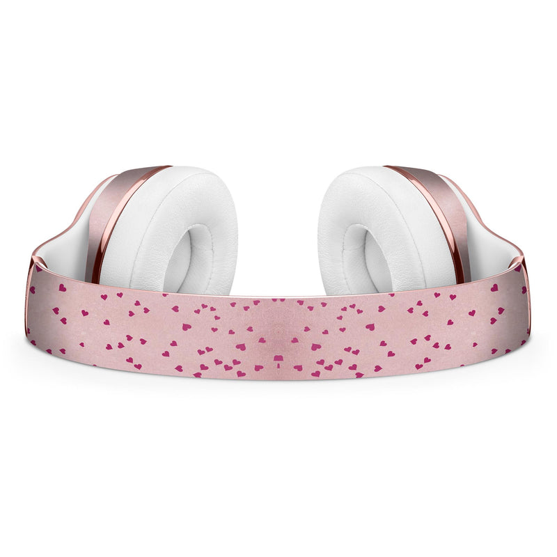 Mauve Hearts Over Pale Pink Watercolor  2 Full-Body Skin Kit for the Beats by Dre Solo 3 Wireless Headphones