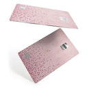 Mauve Hearts Over Pale Pink Watercolor  - Premium Protective Decal Skin-Kit for the Apple Credit Card
