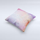 Messy Water-Color Scratched Surface ink-Fuzed Decorative Throw Pillow