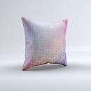 Messy Water-Color Scratched Surface ink-Fuzed Decorative Throw Pillow