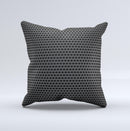Metal Grill Mesh Ink-Fuzed Decorative Throw Pillow