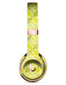 Micro Brown and Lime Green Overlapping Leaves Full-Body Skin Kit for the Beats by Dre Solo 3 Wireless Headphones