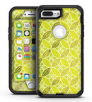 Micro Brown and Lime Green Overlapping Leaves - iPhone 7 Plus/8 Plus OtterBox Case & Skin Kits