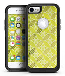 Micro Brown and Lime Green Overlapping Leaves - iPhone 7 or 8 OtterBox Case & Skin Kits