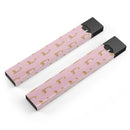 Micro Cartoon Giraffes Over Pink - Premium Decal Protective Skin-Wrap Sticker compatible with the Juul Labs vaping device