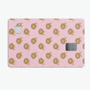 Micro Cartoon Lions Over Pink - Premium Protective Decal Skin-Kit for the Apple Credit Card