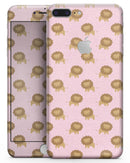 Micro Cartoon Lions Over Pink - Skin-kit for the iPhone 8 or 8 Plus