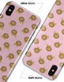 Micro Cartoon Lions Over Pink - iPhone X Clipit Case