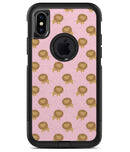 Micro Cartoon Lions Over Pink - iPhone X OtterBox Case & Skin Kits