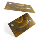 Micro Circular Golden Stains - Premium Protective Decal Skin-Kit for the Apple Credit Card