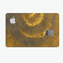 Micro Circular Golden Stains - Premium Protective Decal Skin-Kit for the Apple Credit Card