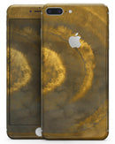 Micro Circular Golden Stains - Skin-kit for the iPhone 8 or 8 Plus