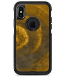 Micro Circular Golden Stains - iPhone X OtterBox Case & Skin Kits
