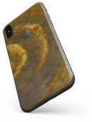 Micro Circular Golden Stains - iPhone X Skin-Kit