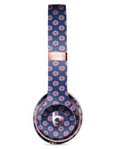 Micro Coral Flowers Over Navy 2 Full-Body Skin Kit for the Beats by Dre Solo 3 Wireless Headphones