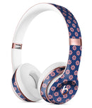 Micro Coral Flowers Over Navy 2 Full-Body Skin Kit for the Beats by Dre Solo 3 Wireless Headphones