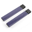 Micro Coral Flowers Over Navy - Premium Decal Protective Skin-Wrap Sticker compatible with the Juul Labs vaping device