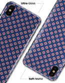 Micro Coral Flowers Over Navy - iPhone X Clipit Case