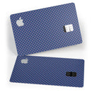Micro Coral Stars Over Navy Pattern - Premium Protective Decal Skin-Kit for the Apple Credit Card