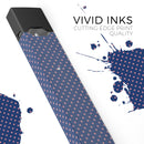 Micro Coral Stars Over Navy Pattern - Premium Decal Protective Skin-Wrap Sticker compatible with the Juul Labs vaping device