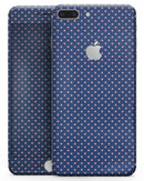 Micro Coral Stars Over Navy Pattern - Skin-kit for the iPhone 8 or 8 Plus