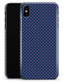 Micro Coral Stars Over Navy Pattern - iPhone X Clipit Case