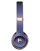 Micro Coral and Navy Quartrefoil Full-Body Skin Kit for the Beats by Dre Solo 3 Wireless Headphones