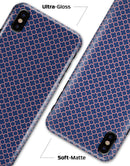 Micro Coral and Navy Quartrefoil - iPhone X Clipit Case