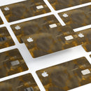 Micro Dark Gold Honeycomb - Premium Protective Decal Skin-Kit for the Apple Credit Card