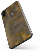Micro Dark Gold Honeycomb - iPhone X Skin-Kit