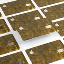 Micro Dark Gold Stained - Premium Protective Decal Skin-Kit for the Apple Credit Card