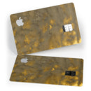 Micro Dark Gold Stained - Premium Protective Decal Skin-Kit for the Apple Credit Card