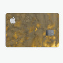 Micro Dark Gold Stained - Premium Protective Decal Skin-Kit for the Apple Credit Card