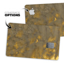 Micro Dark Gold Stained - Premium Protective Decal Skin-Kit for the Apple Credit Card