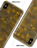 Micro Dark Gold Stained - iPhone X Clipit Case