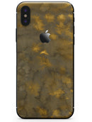 Micro Dark Gold Stained - iPhone X Skin-Kit