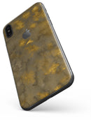 Micro Dark Gold Stained - iPhone X Skin-Kit