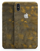 Micro Dark Gold Stained - iPhone X Skin-Kit