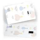 Micro Dot Hot Air Balloon Sketch  - Premium Protective Decal Skin-Kit for the Apple Credit Card