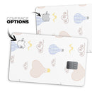 Micro Dot Hot Air Balloon Sketch  - Premium Protective Decal Skin-Kit for the Apple Credit Card