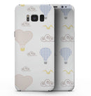 Micro Dot Hot Air Balloon Sketch  - Samsung Galaxy S8 Full-Body Skin Kit
