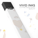 Micro Dot Hot Air Balloon Sketch  - Premium Decal Protective Skin-Wrap Sticker compatible with the Juul Labs vaping device