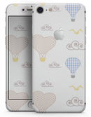 Micro Dot Hot Air Balloon Sketch  - Skin-kit for the iPhone 8 or 8 Plus