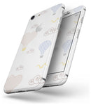 Micro Dot Hot Air Balloon Sketch  - Skin-kit for the iPhone 8 or 8 Plus